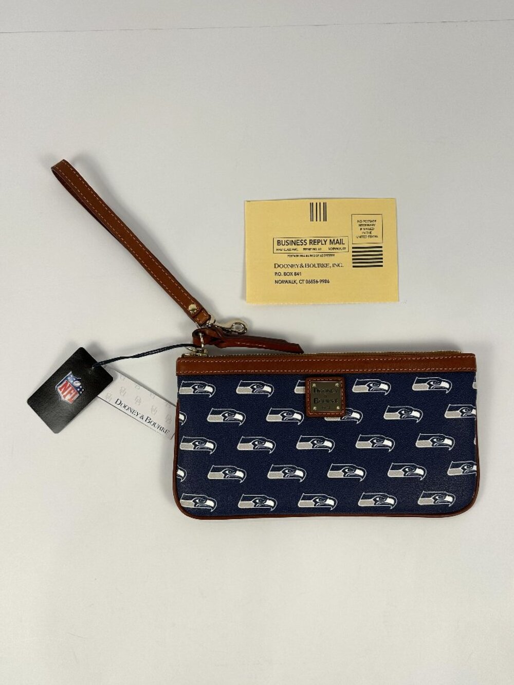 Dooney & Bourke Seattle Seahawks Wristlet NWT